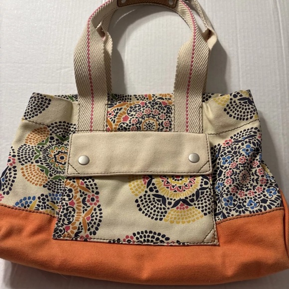 Fossil Handbags - Fossil Multicolor Tote with Orange‎ Accents